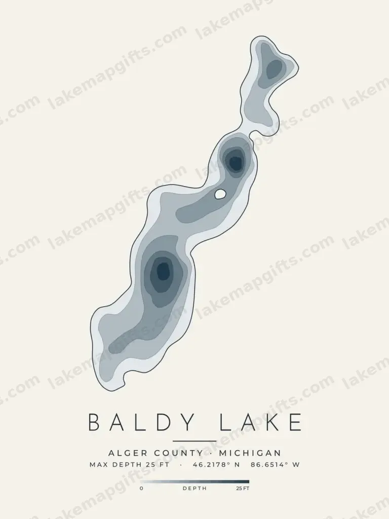 Baldy Lake depth map