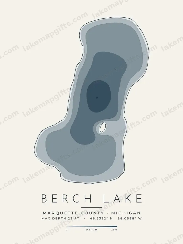 Berch Lake depth map
