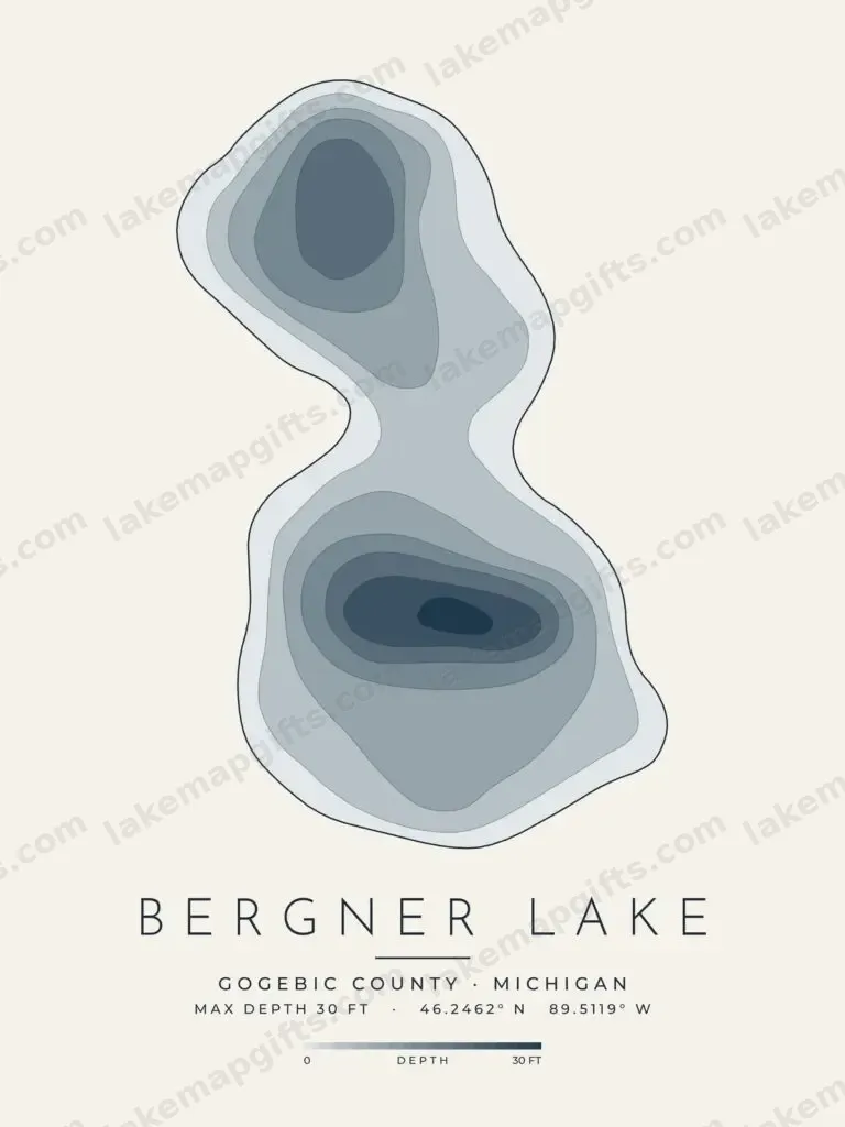 Bergner Lake depth map