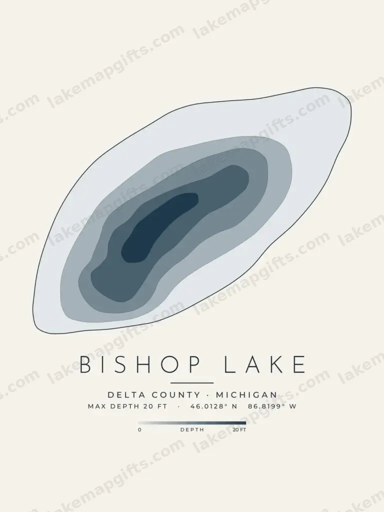 Bishop Lake depth map