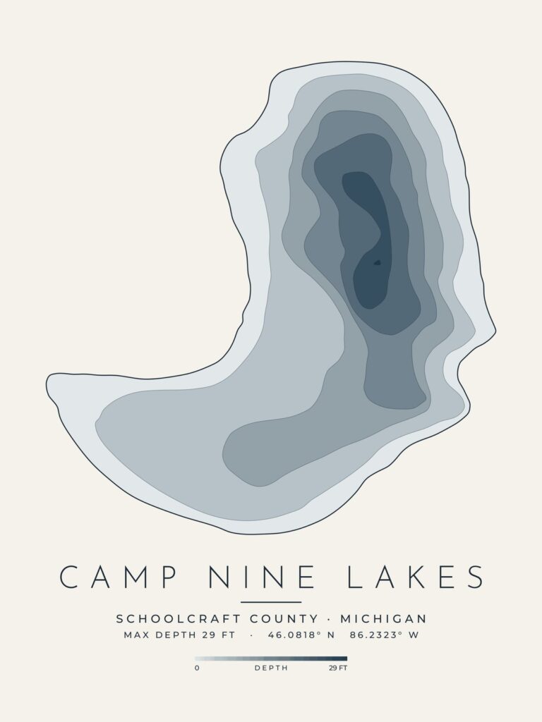 Camp Nine Lakes depth map
