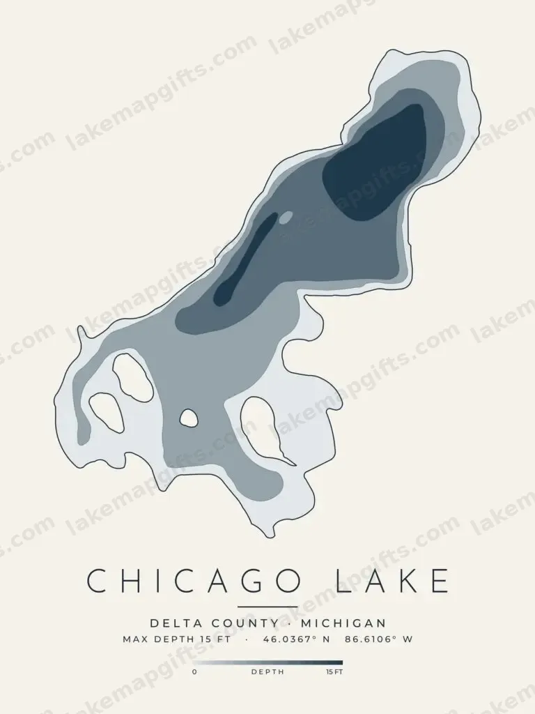 Chicago Lake depth map