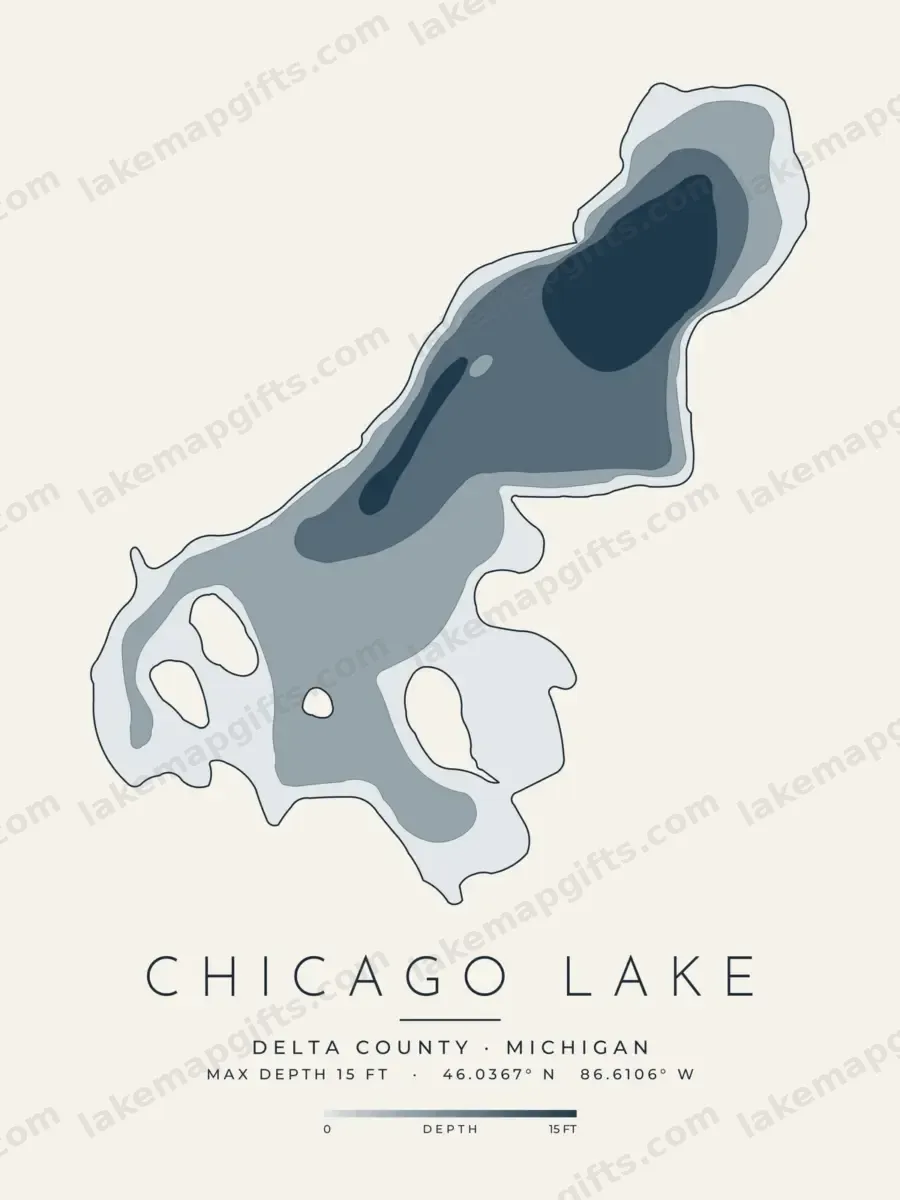 Chicago Lake depth map