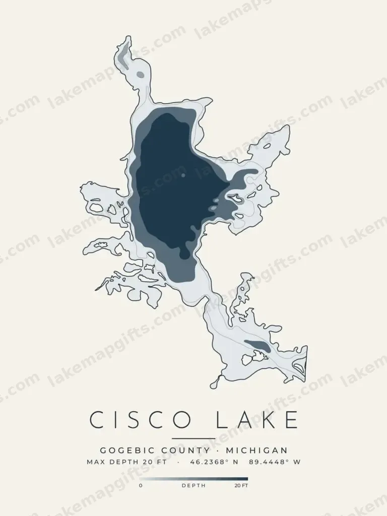 Cisco Lake depth map