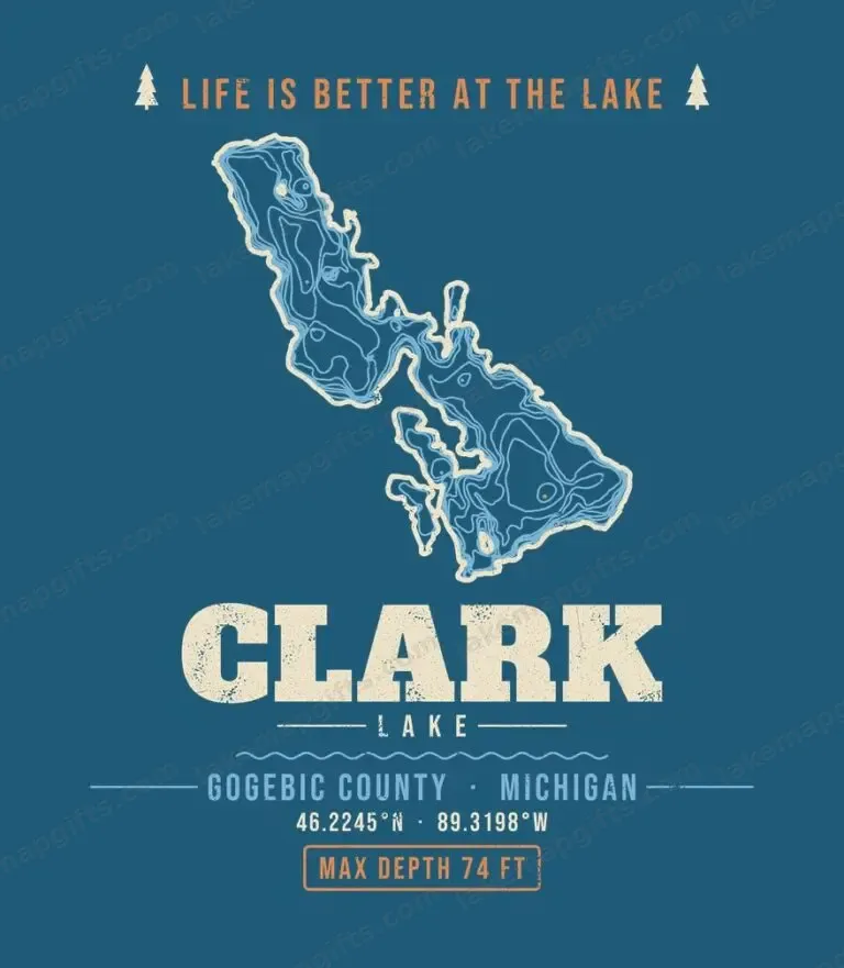 Clark Lake life is better (for dark shirts) design