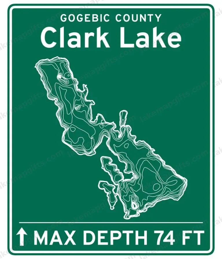 Clark Lake road sign design