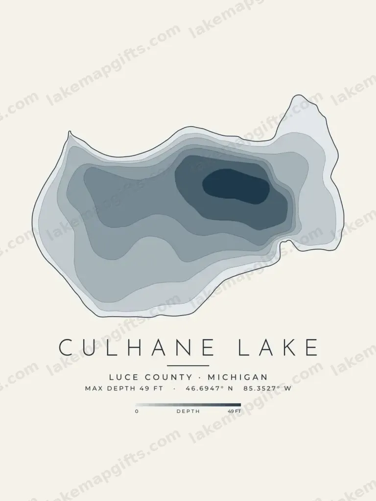 Culhane Lake depth map