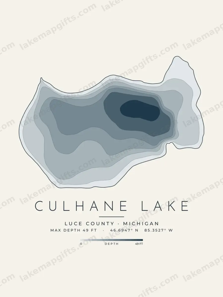 Culhane Lake depth map