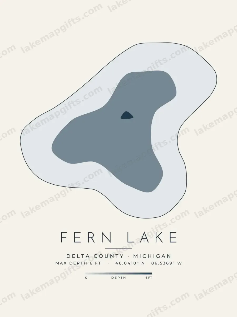 Fern Lake depth map
