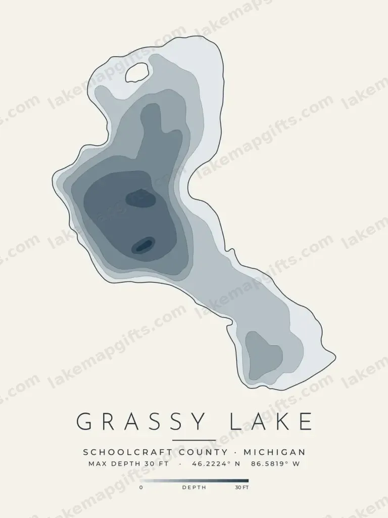 Grassy Lake depth map