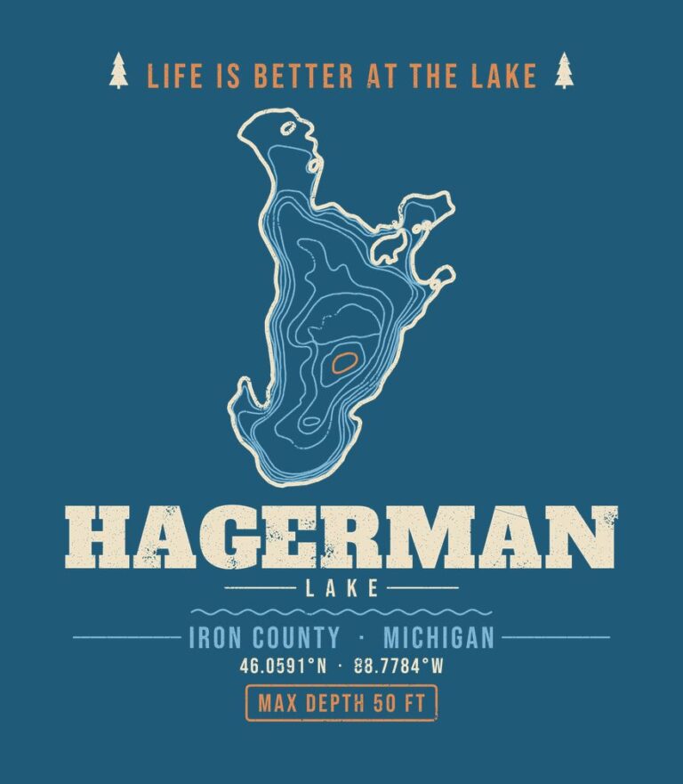 Hagerman Lake life is better (for dark shirts) design