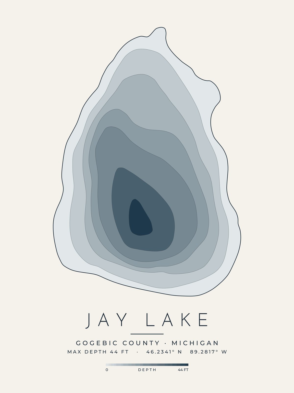 Jay Lake depth map
