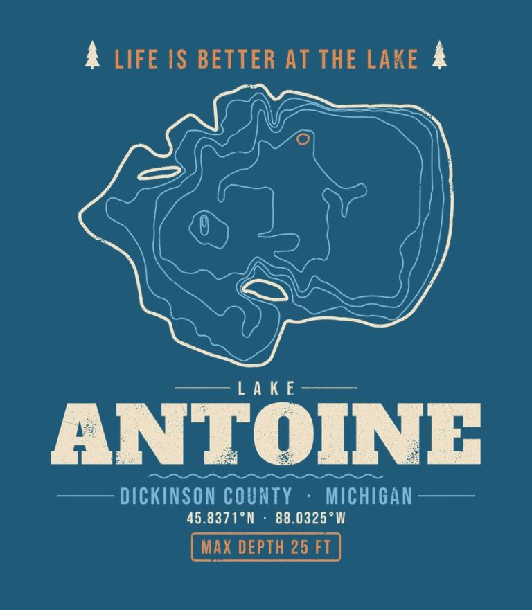 Lake Antoine life is better (for dark shirts) design