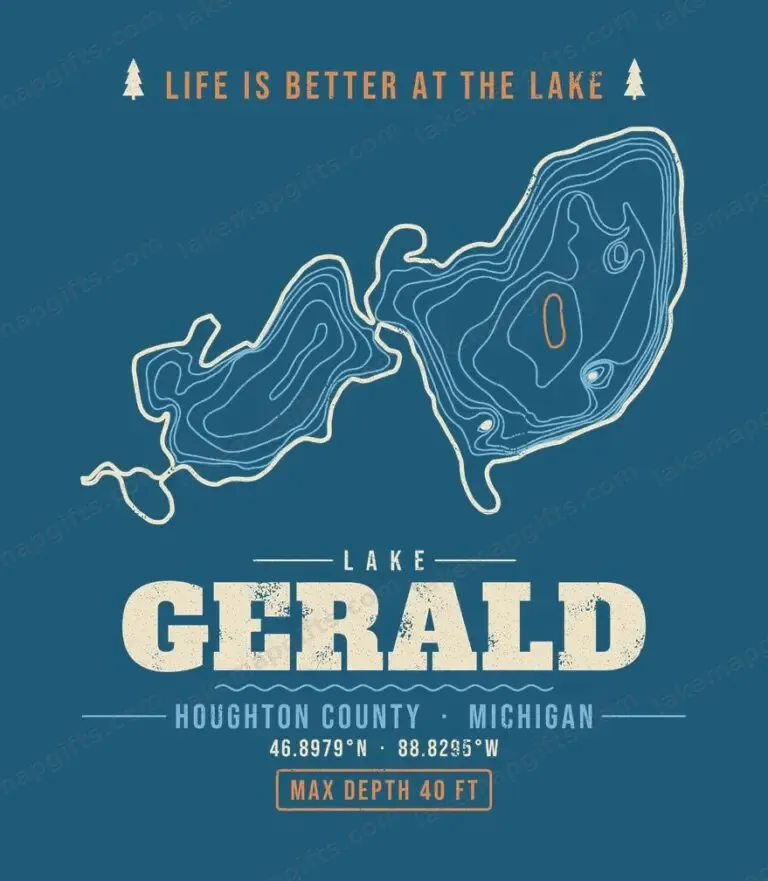 Lake Gerald life is better (for dark shirts) design