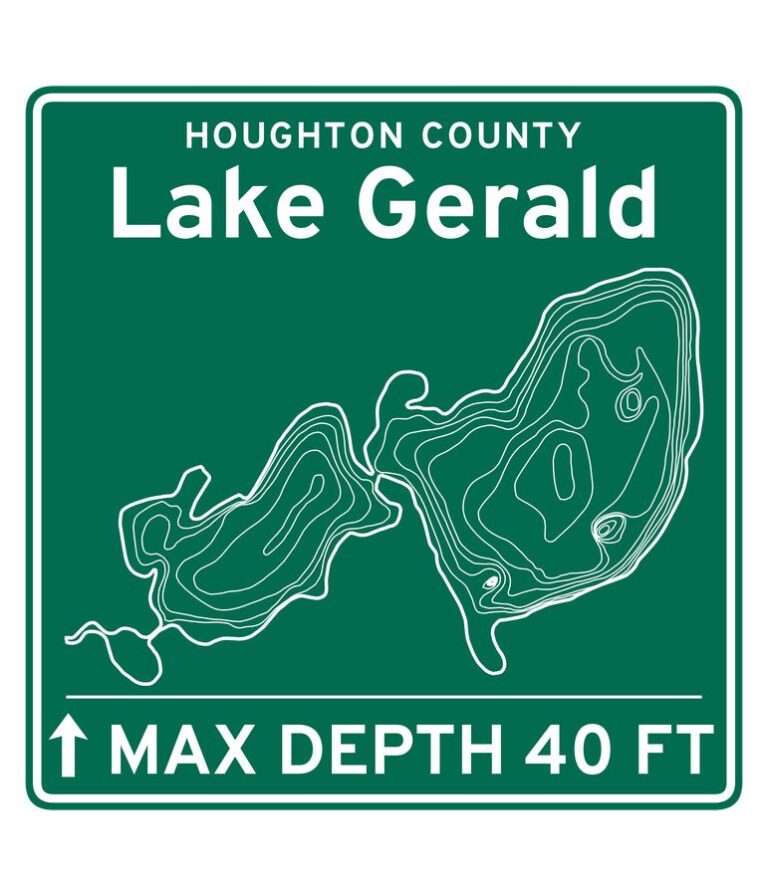 Lake Gerald road sign design