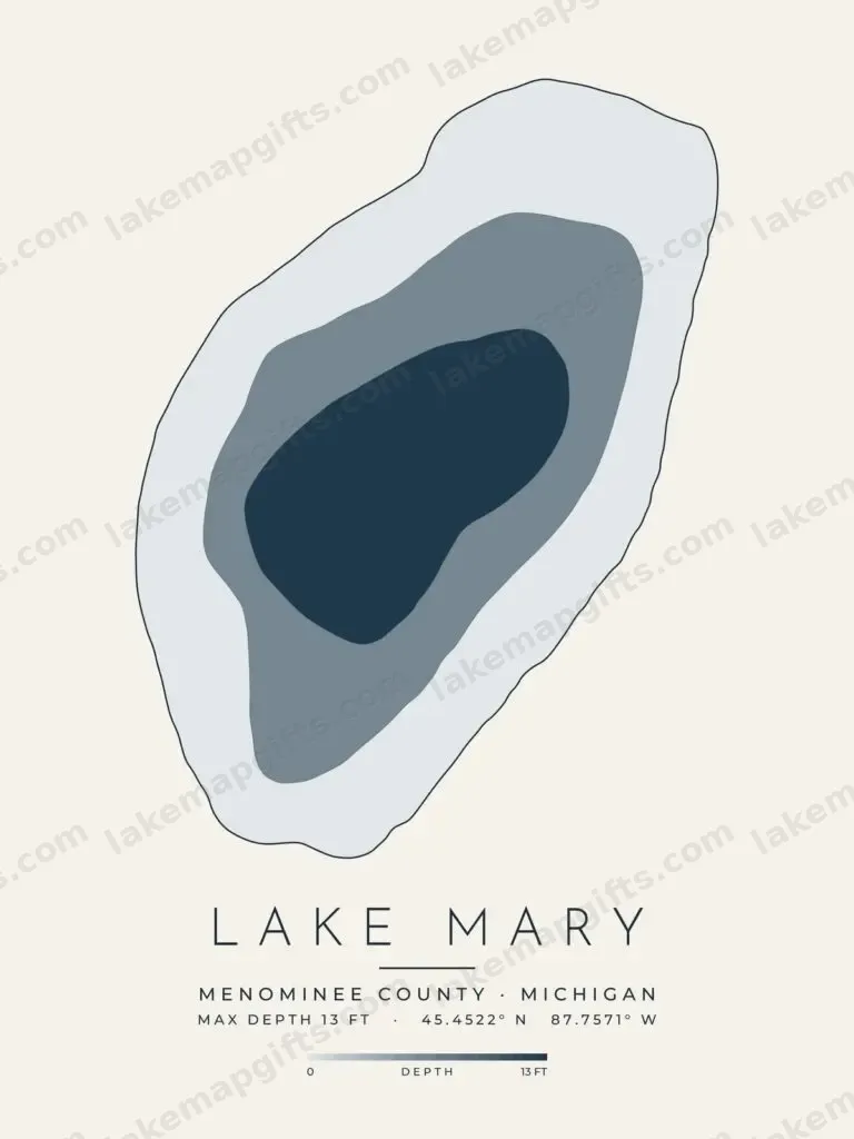 Lake Mary depth map
