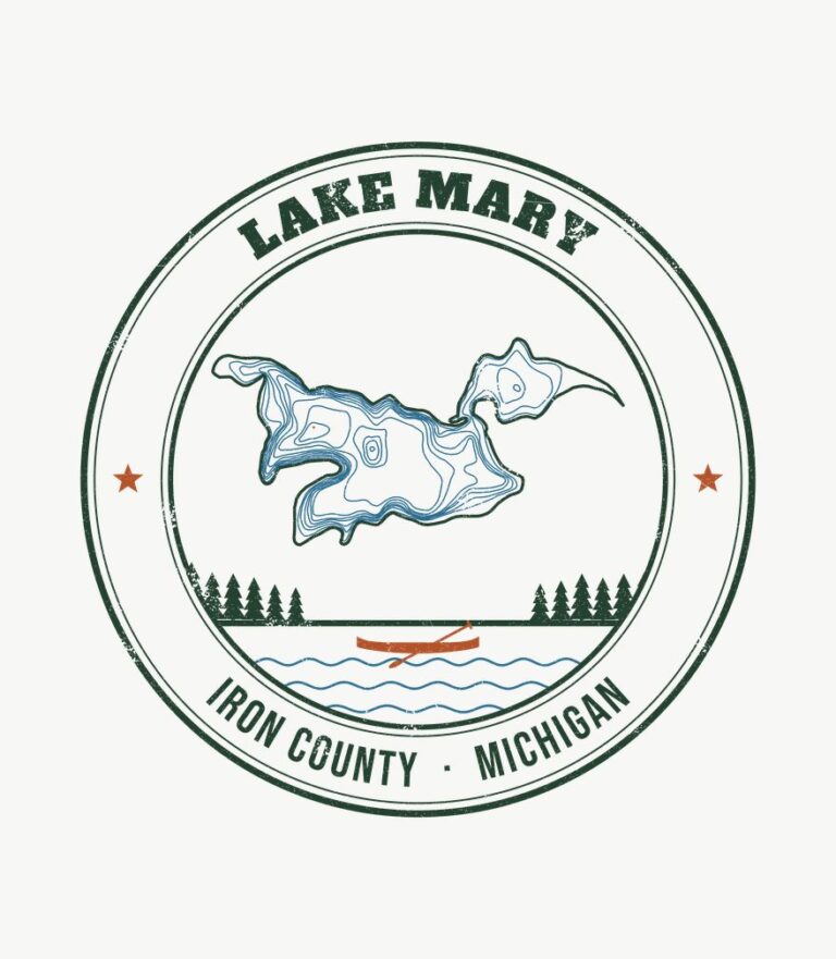 Lake Mary vintage badge design