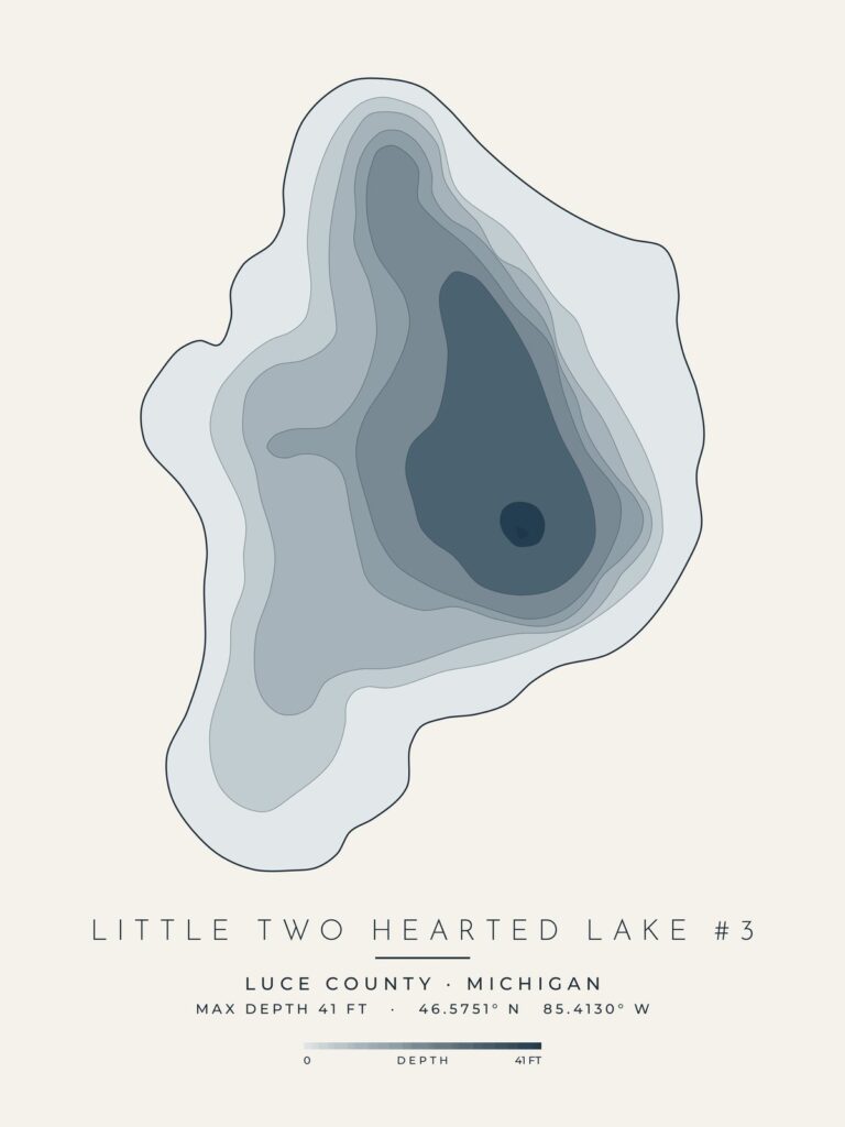 Little Two Hearted Lake #3 depth map