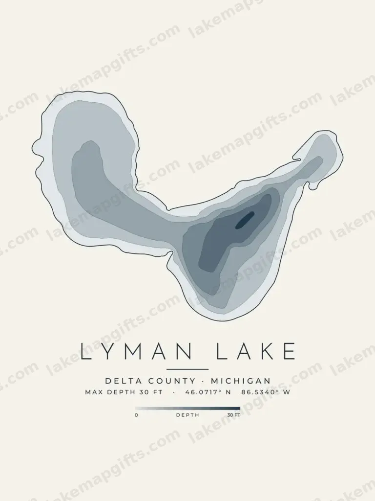 Lyman Lake depth map