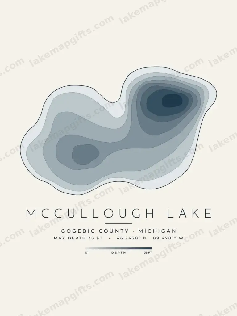 McCullough Lake depth map