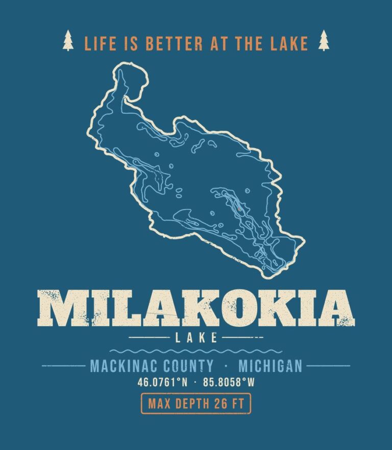 Milakokia Lake life is better (for dark shirts) design