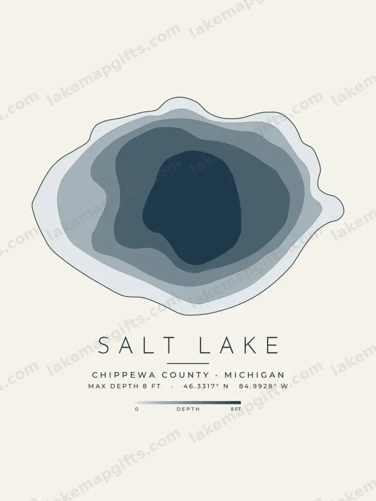 Salt Lake depth map