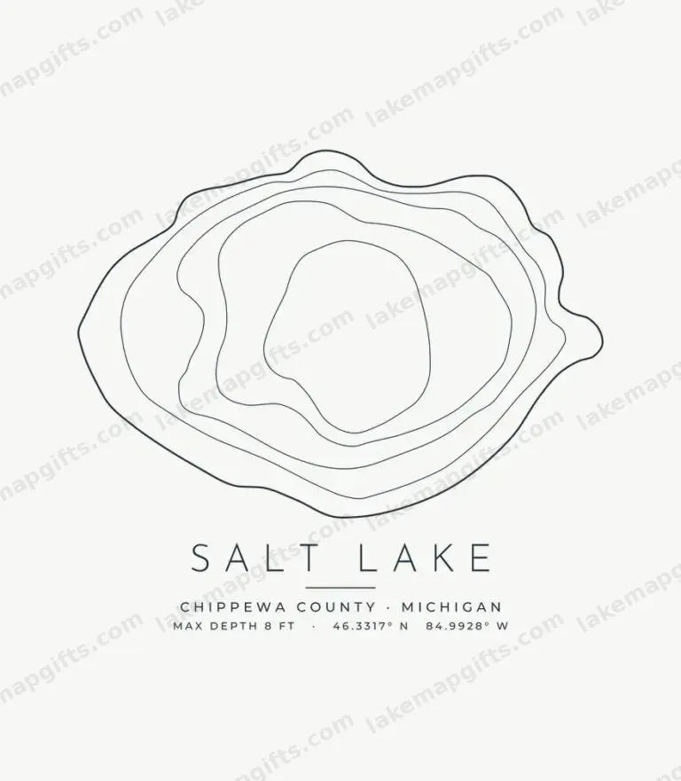 Salt Lake contour map design