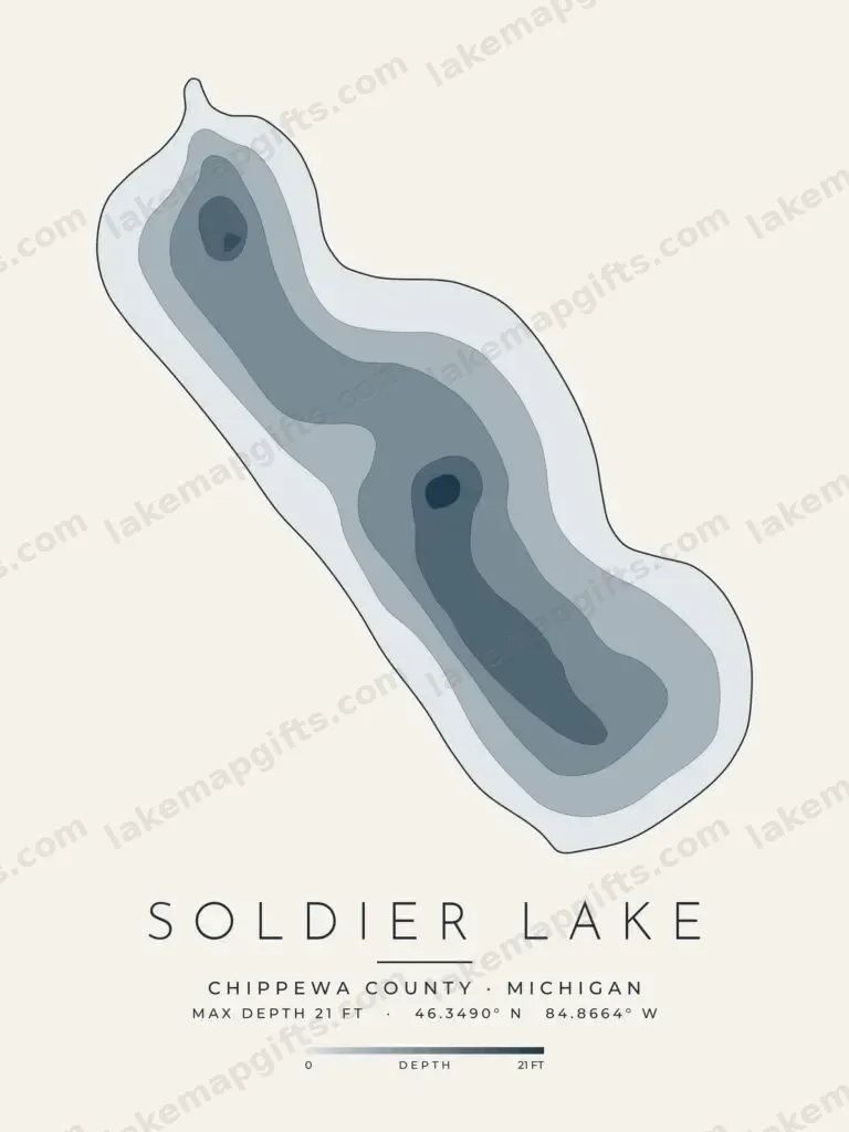 Soldier Lake depth map
