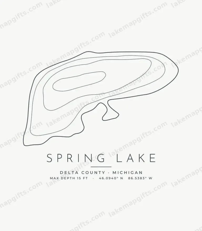 Spring Lake contour map design