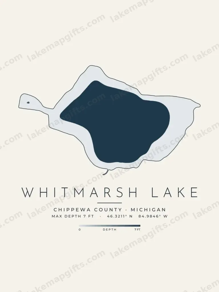 Whitmarsh Lake depth map